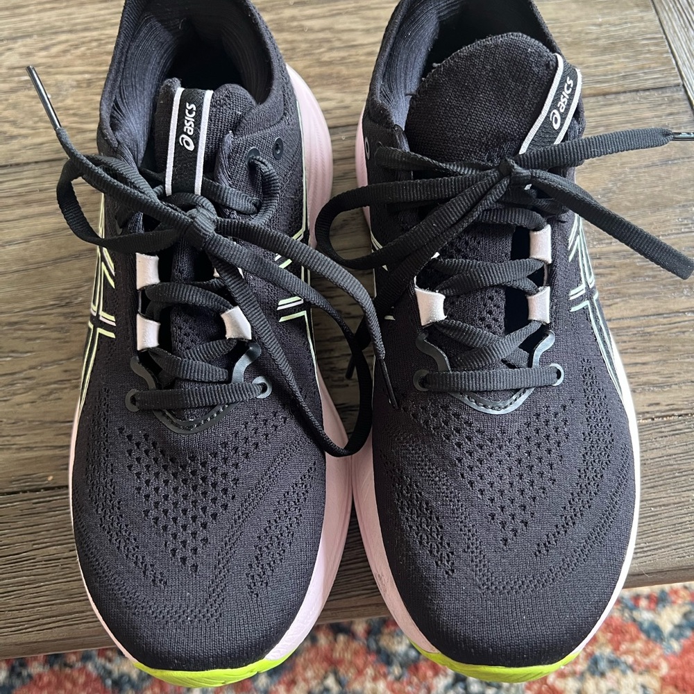 Asics Black Athletic Shoes with Sleek Design